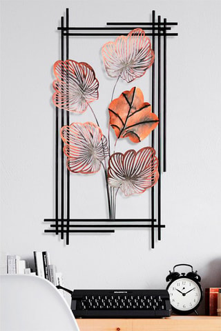 Adorno mural Daiyu 4 - 48 x 87 cm - Negro