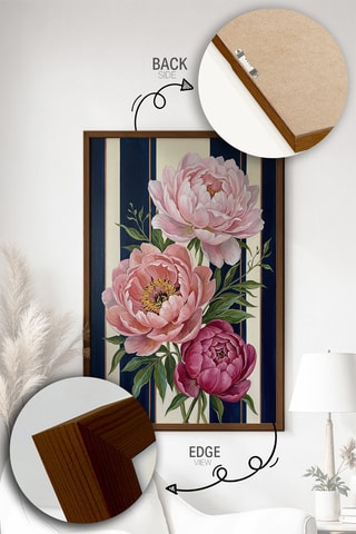 Cuadro de madera maciza - 50 x 70 cm