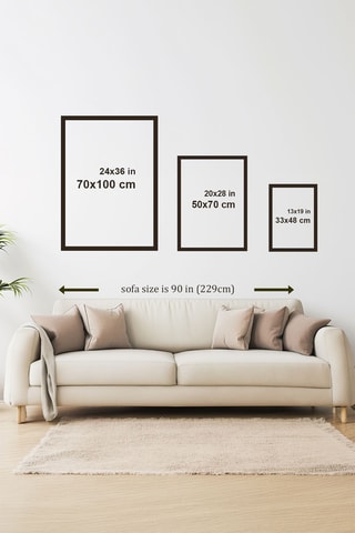 Cuadro de madera maciza - 50 x 70 cm