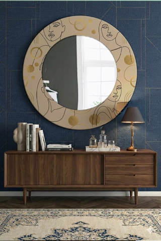 Espejo - 58 cm - Beige