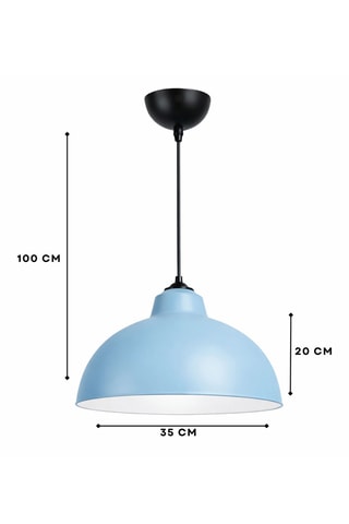 Lámpara de techo - Azul claro - 40 W
