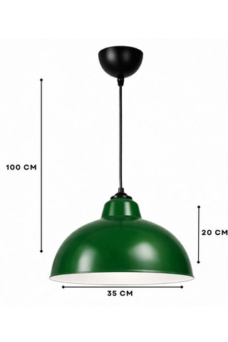 Lámpara de techo - Verde oscuro - 40 W