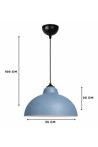 Lámpara de techo - Azul cobalto - 40 W
