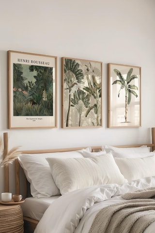 3 cuadros «La selva ecuatorial» Henri Rousseau - 50 x 70 cm