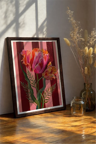 Cuadro de madera maciza - 33 x 48 cm