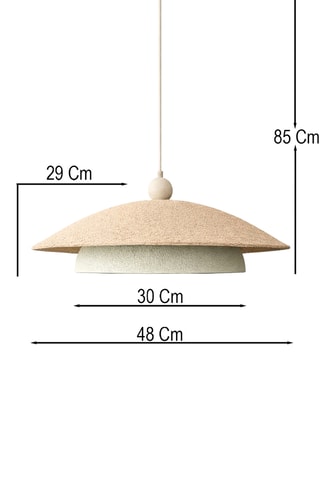 Lámpara de techo - Beige - 40 W