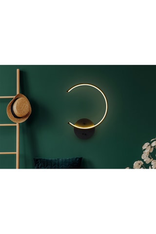 Applique murale LED Moon - Noir - 12 W