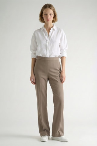 Pantaloni flare - Beige