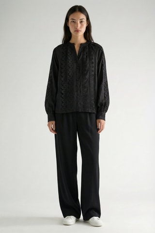 Camicia in ramia - Nero