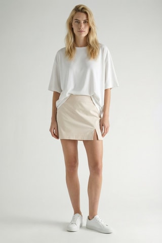 Gonna taglio dritto - Beige
