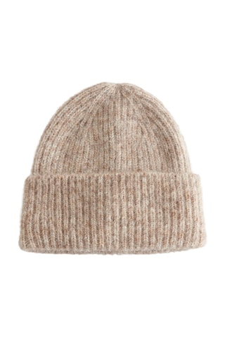 Berretto in lana e mohair - Beige