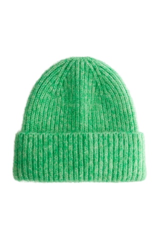 Berretto in lana e mohair - Verde
