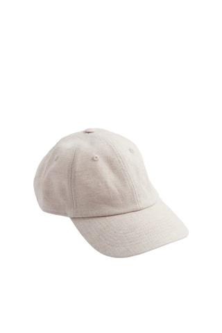 Cappellino in lino - Beige