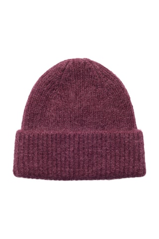 Berretto in lana e mohair - Bordeaux