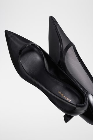 Décolleté in pelle - Nero