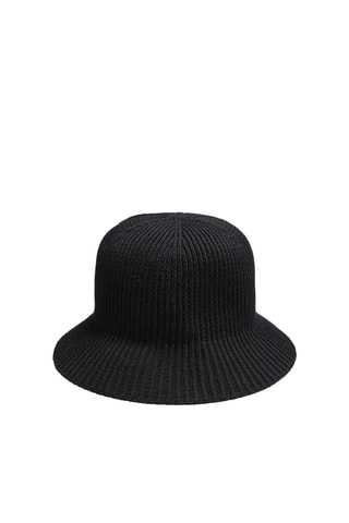 Cappello da pescatore in lino - Nero