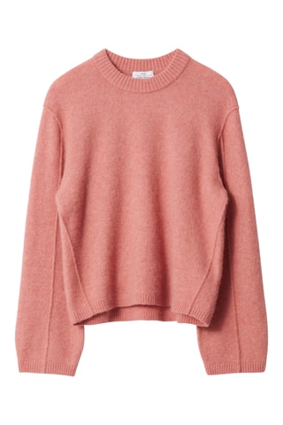 Maglia in alpaca e lana - Salmone