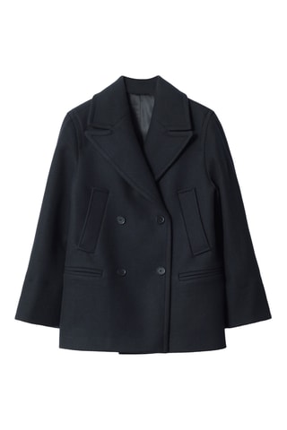 Caban in lana - Navy