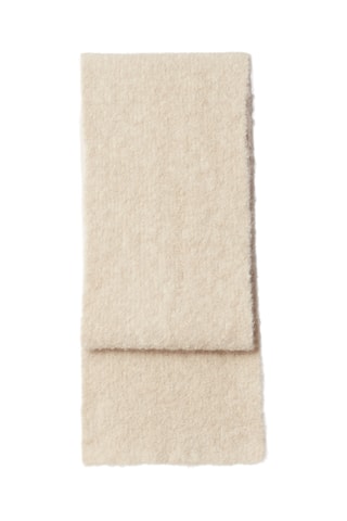 Sciarpa in alpaca e lana - Beige