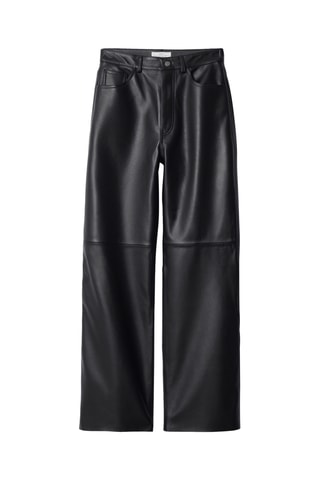 Pantaloni in pelle - Nero