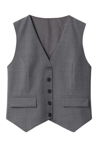 Gilet da completo in lana - Grigio