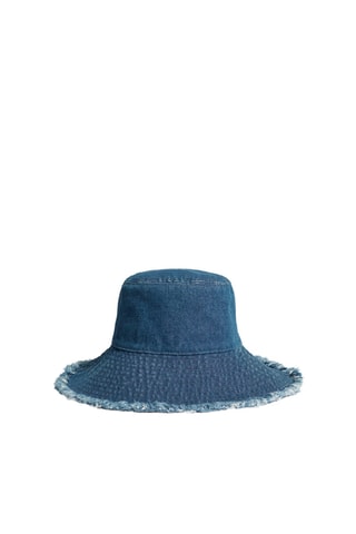 Cappello da pescatore in jeans - Blu