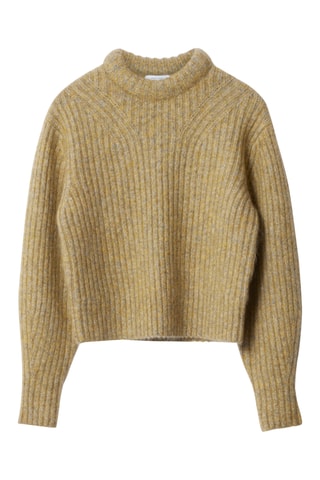 Maglia in lana e mohair - Kaki