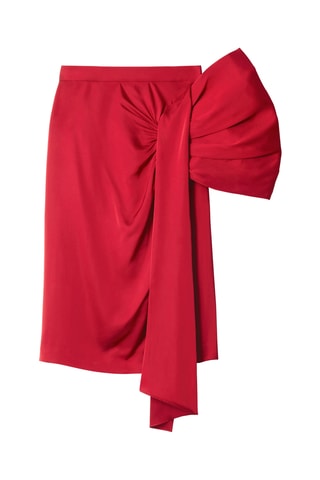 Gonna taglio dritto - Rosso