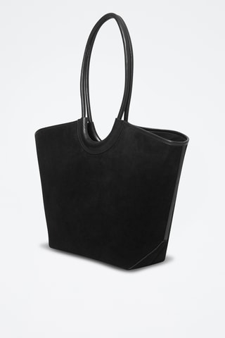 Shopping bag in pelle - Nero