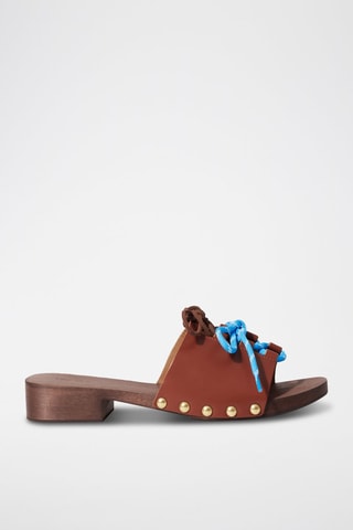 Ciabatte in pelle - Marrone