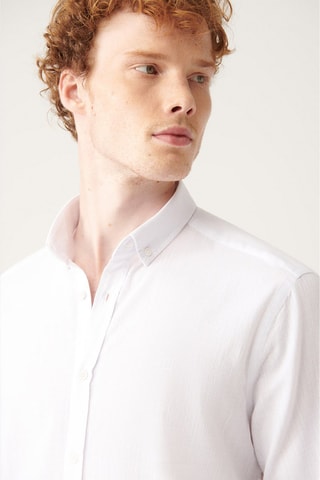 Chemise regular - Blanc