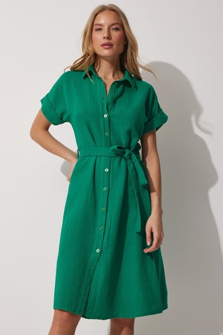 Robe chemise - Vert