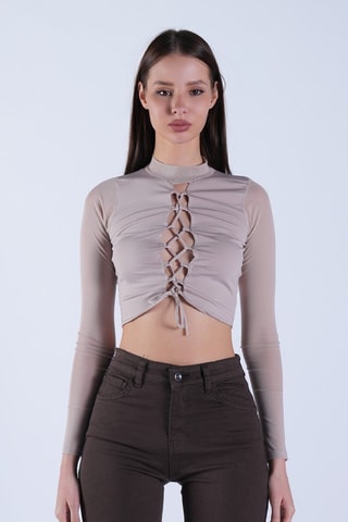 Crop top - Gris