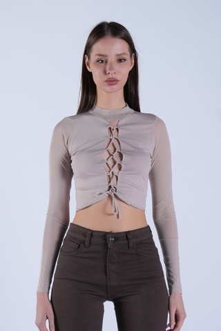 Crop top - Gris