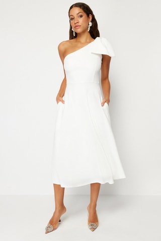 Robe asymétrique - Blanc
