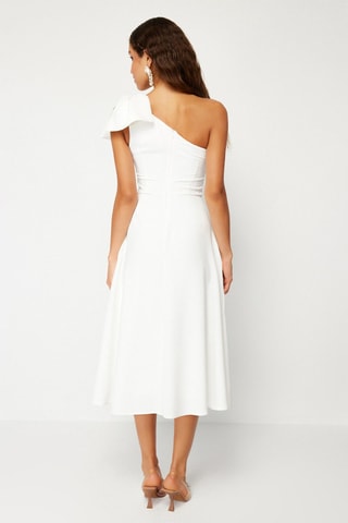 Robe asymétrique - Blanc