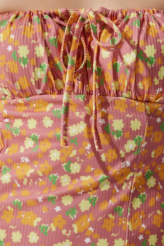 Robe - Orange et rose