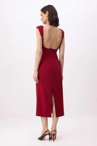 Robe droite - Bordeaux