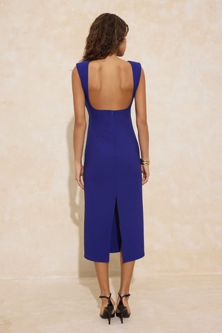 Robe droite - Bleu