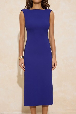 Robe droite - Bleu