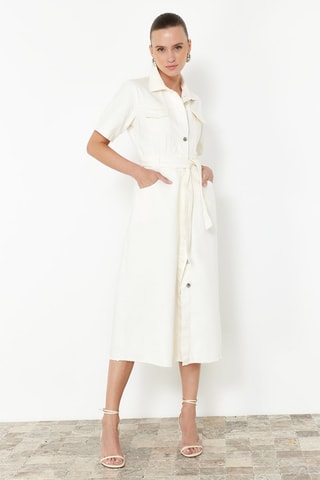 Robe chemise - Blanc