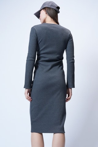 Robe droite - Gris