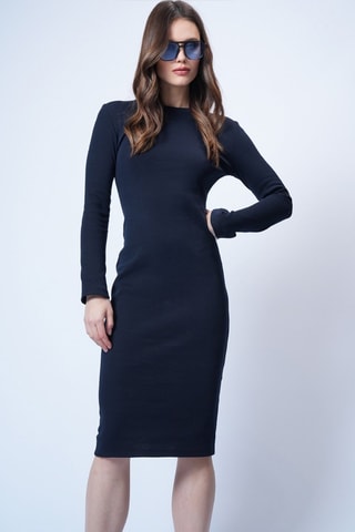 Robe droite - Bleu