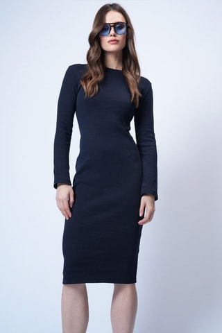 Robe droite - Bleu