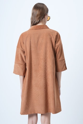 Robe droite - Marron