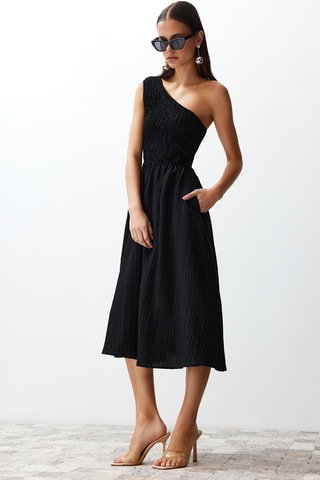 Robe asymétrique - Noir