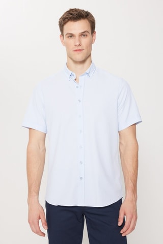 Chemise slim - Bleu