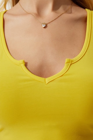 Crop top - Jaune