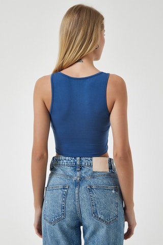 Crop top - Bleu