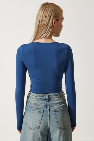 Crop top - Bleu